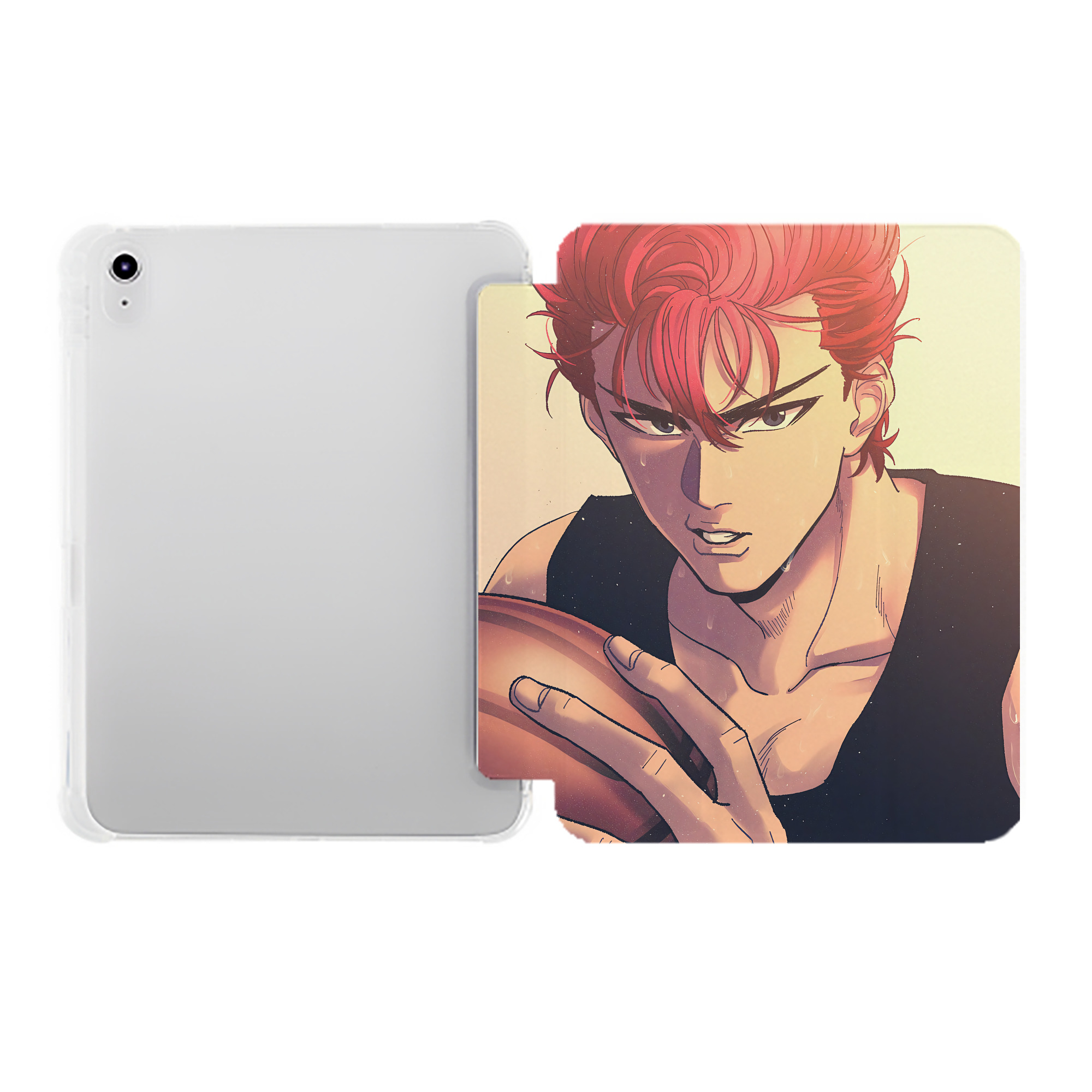 （画像用） SLAM DUNK／スラムダンク IPad ケース ペン収納付き 三つ折りスタンド PUレザー×シリコン 対応機種9.5/10.5/10.9インチ
